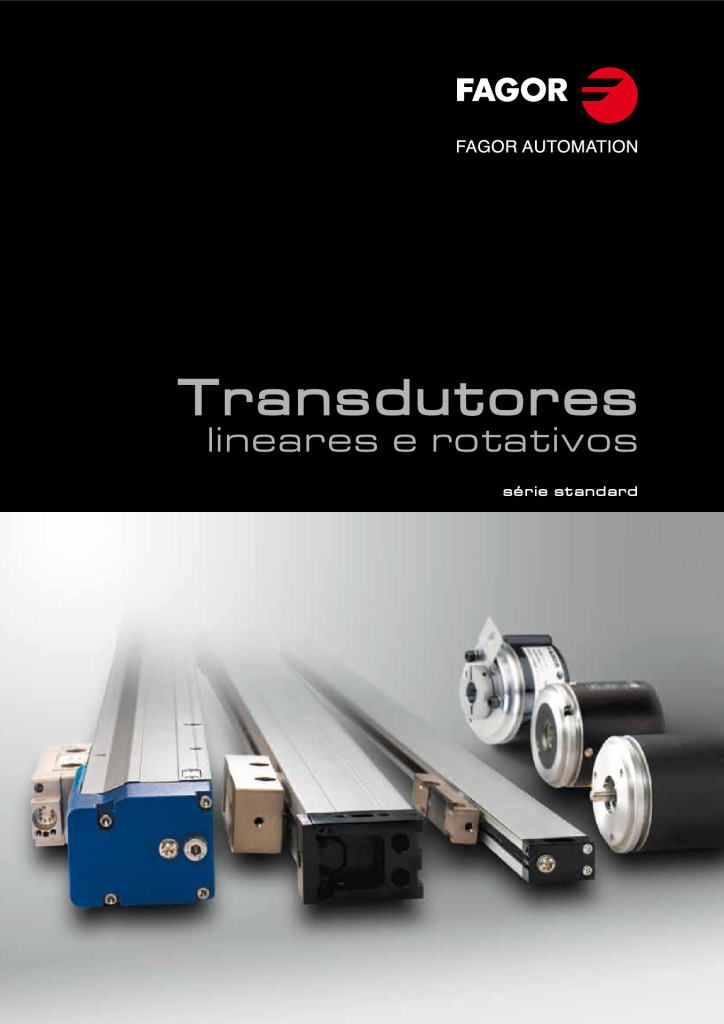 Titelseite: Linear and rotary encoders. Standard range