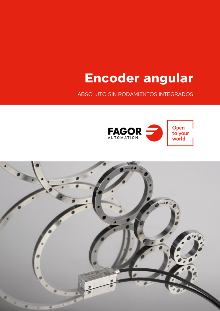 Absolute angular encoder without integral bearings