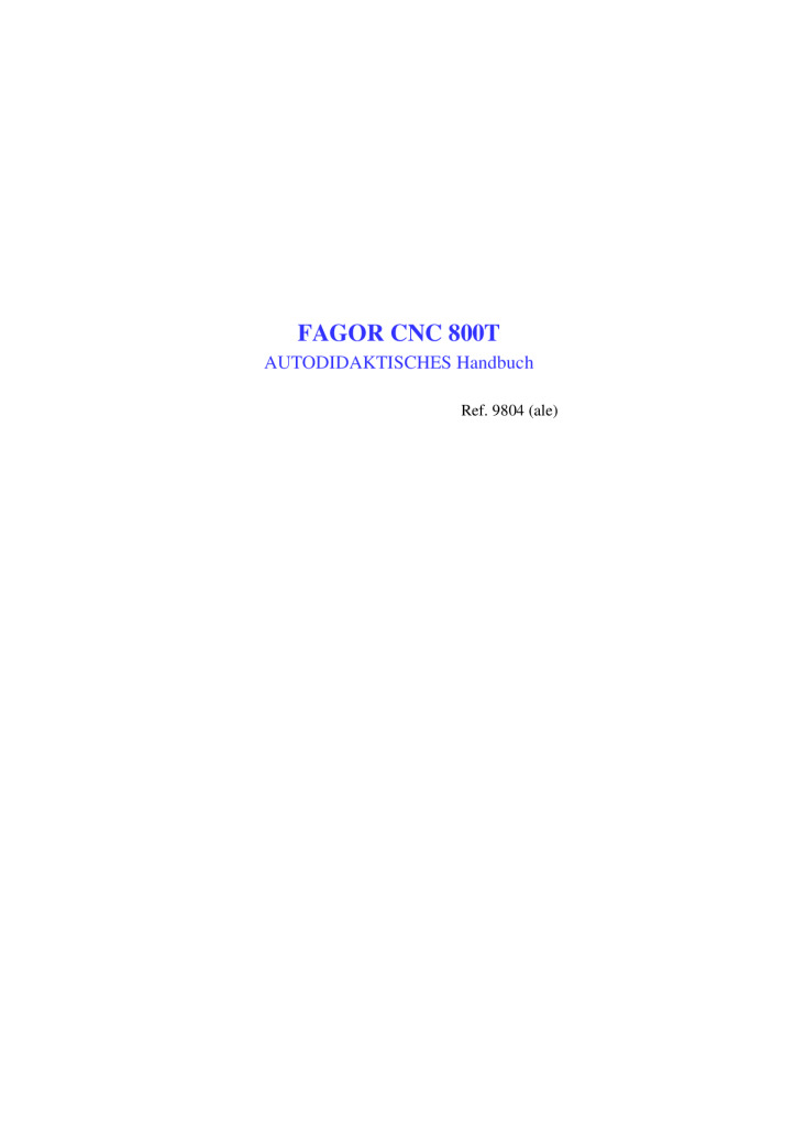 CNC 800 T Shelf-teaching