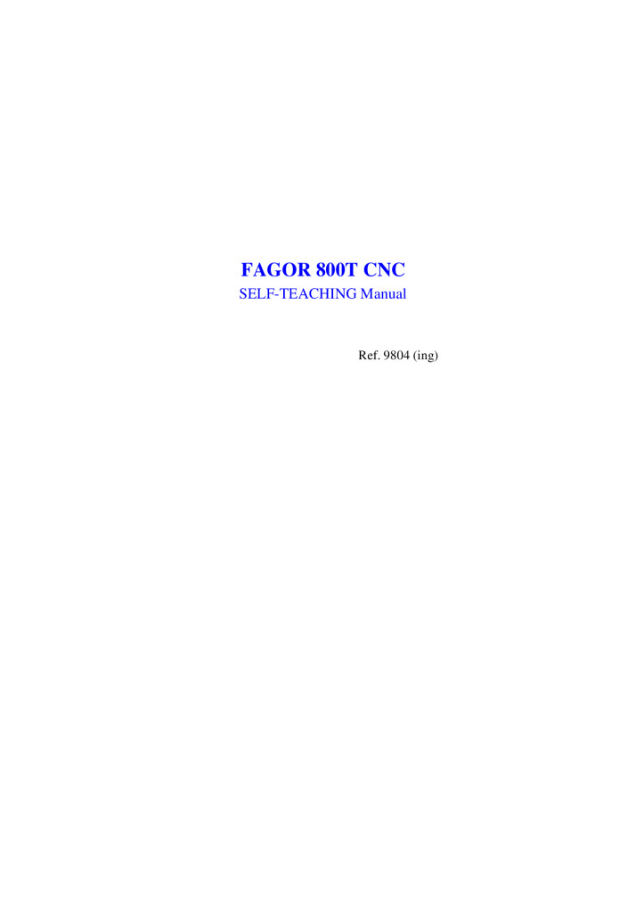CNC 800 T Shelf-teaching