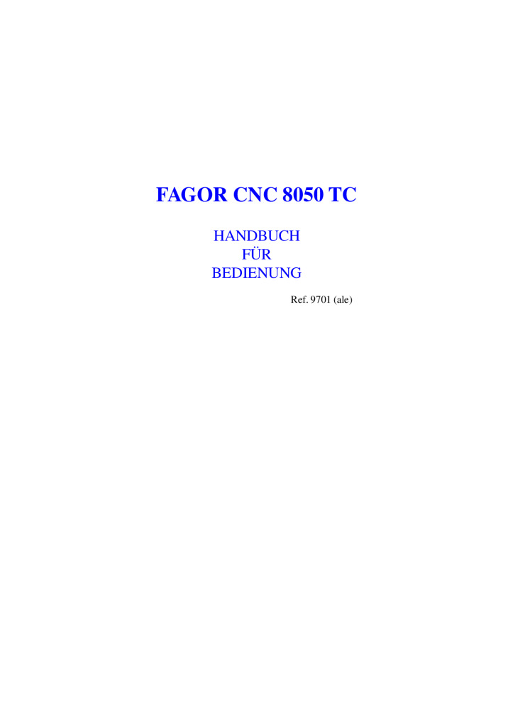 CNC 8050 TC USER