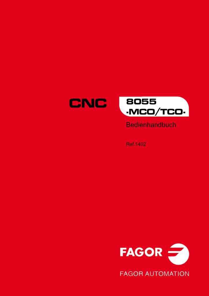 CNC 8055 MCO Operating Manual