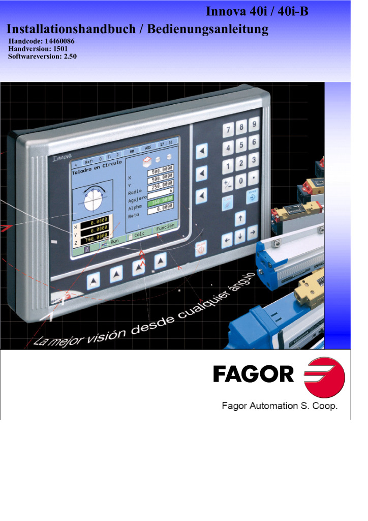 Readout Innova TFT 40i – 3 axes