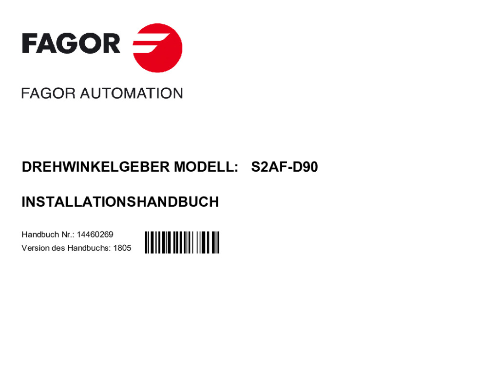 S2-D90 absolute angular encoder – Fanuc protocol