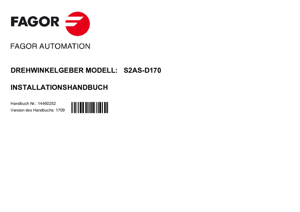 S2-D170 absolute angular encoder – SSI (Siemens) protocol