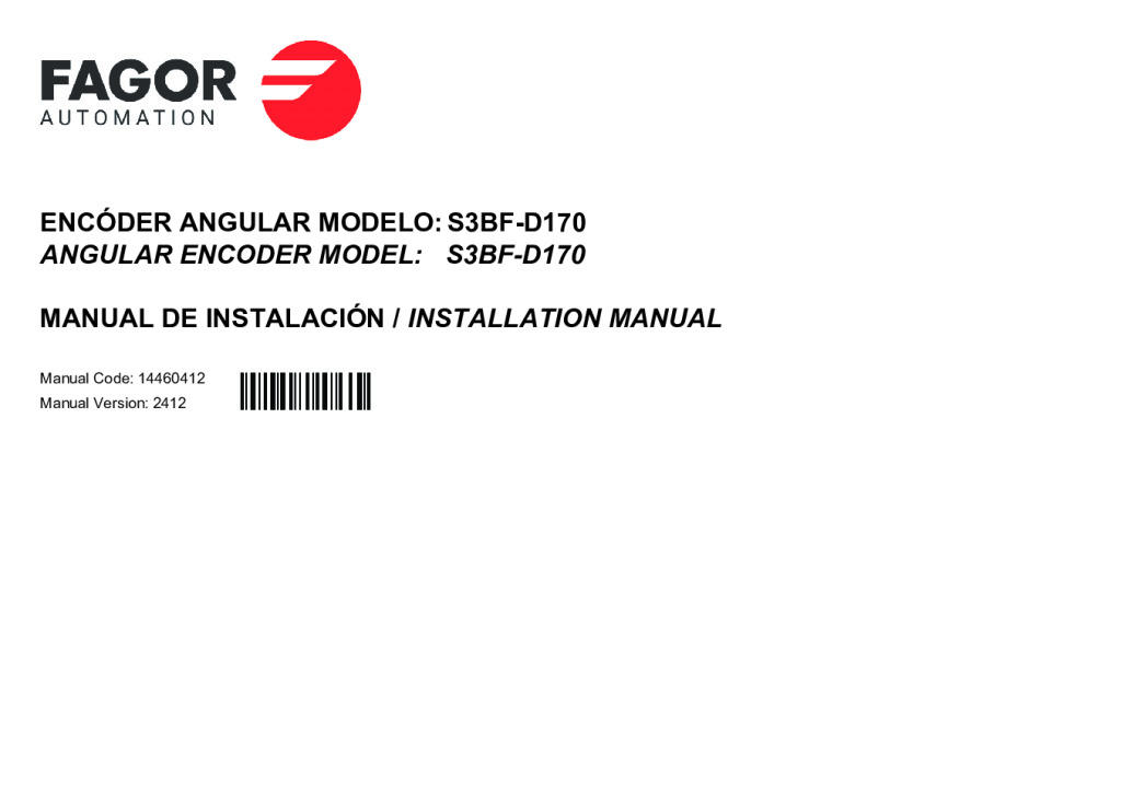 S3-D170 absolute angular encoder – Fanuc protocol