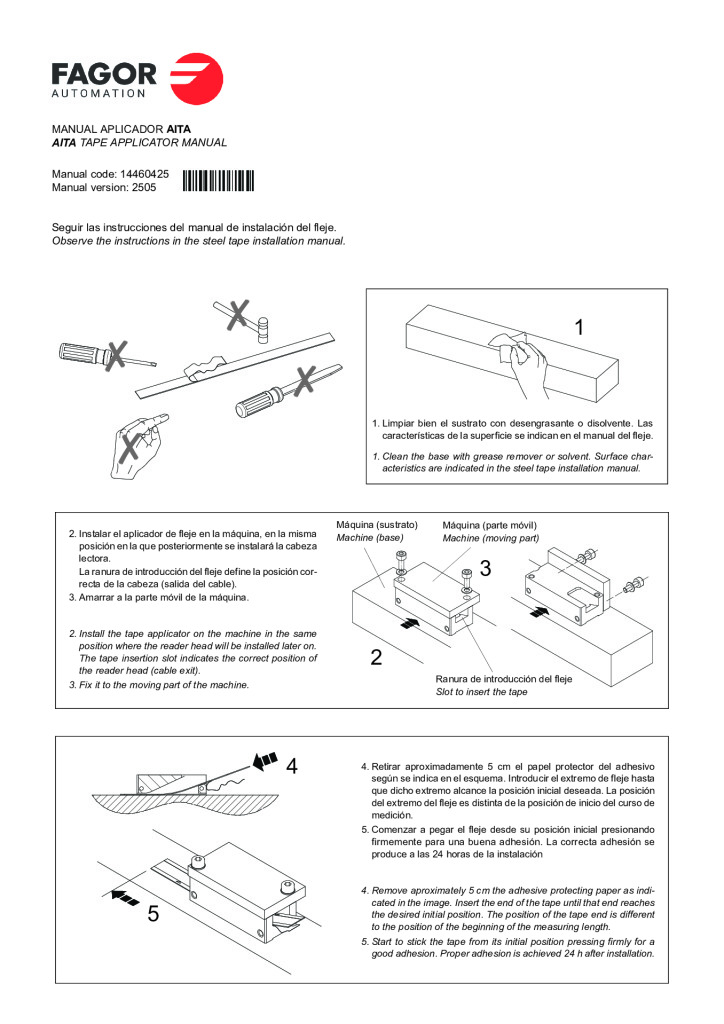 IT non-contact incremental adhesive model tape applicator