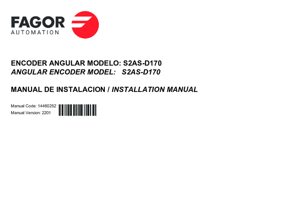 S2-D170 absolute angular encoder – Fanuc protocol
