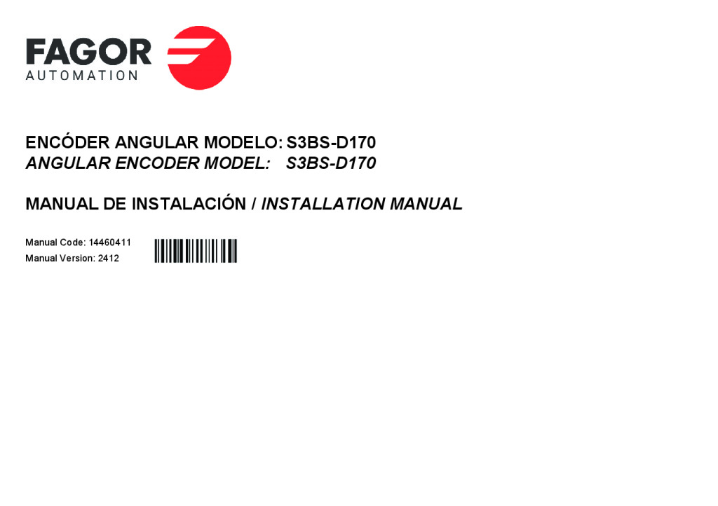 S3-D170 absolute angular encoder – SSI (Siemens) protocol
