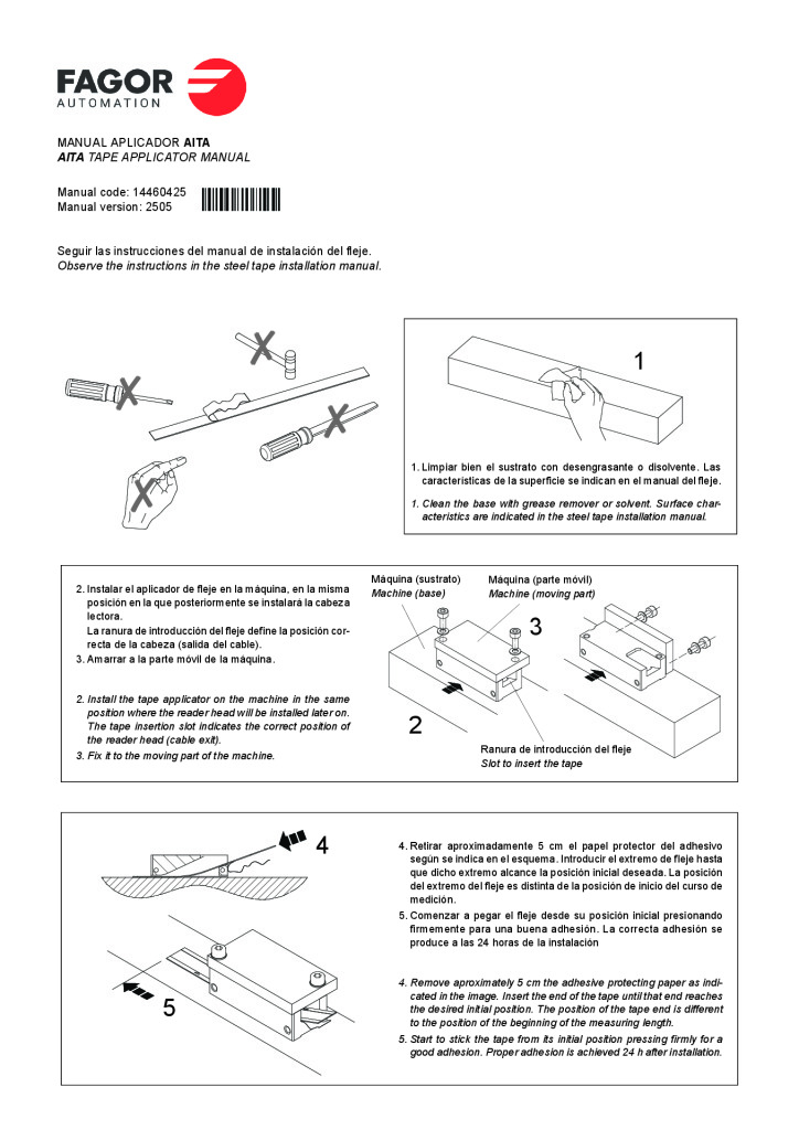 IT non-contact incremental adhesive model tape applicator