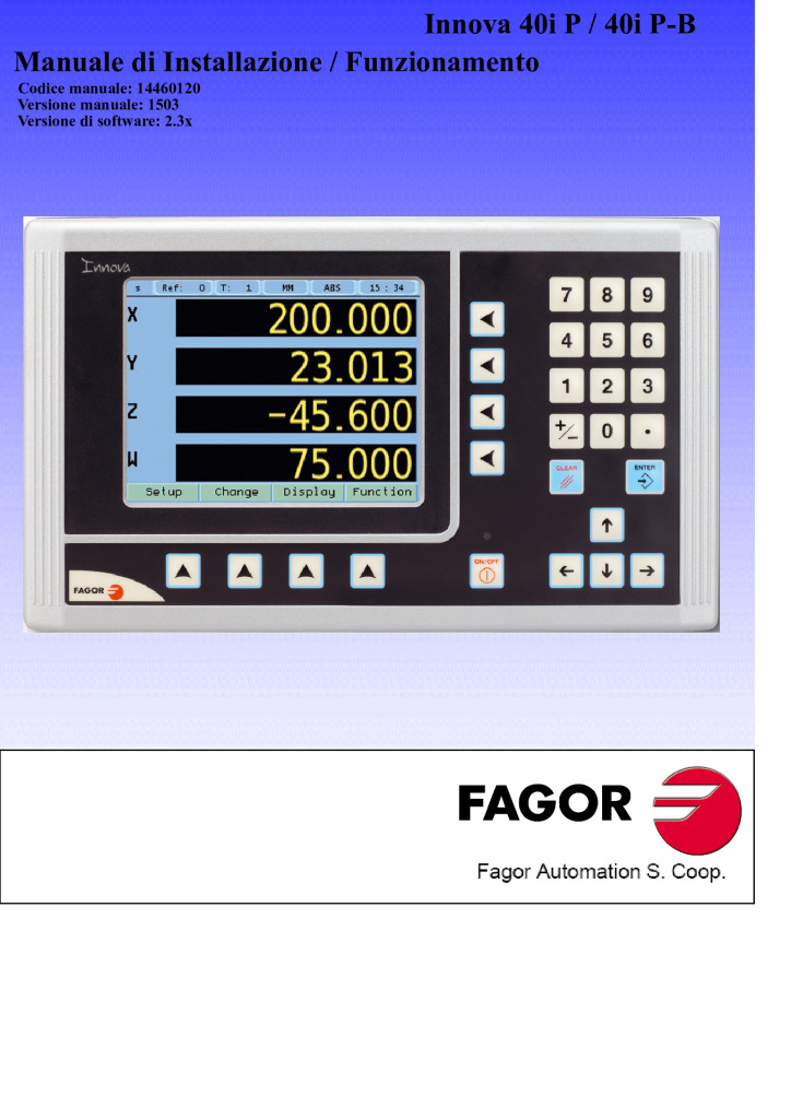 Readout Innova TFT 40iP – 4 axes