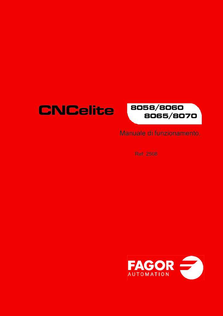 CNCelite 8058/8060/8065/8070 Operating manual