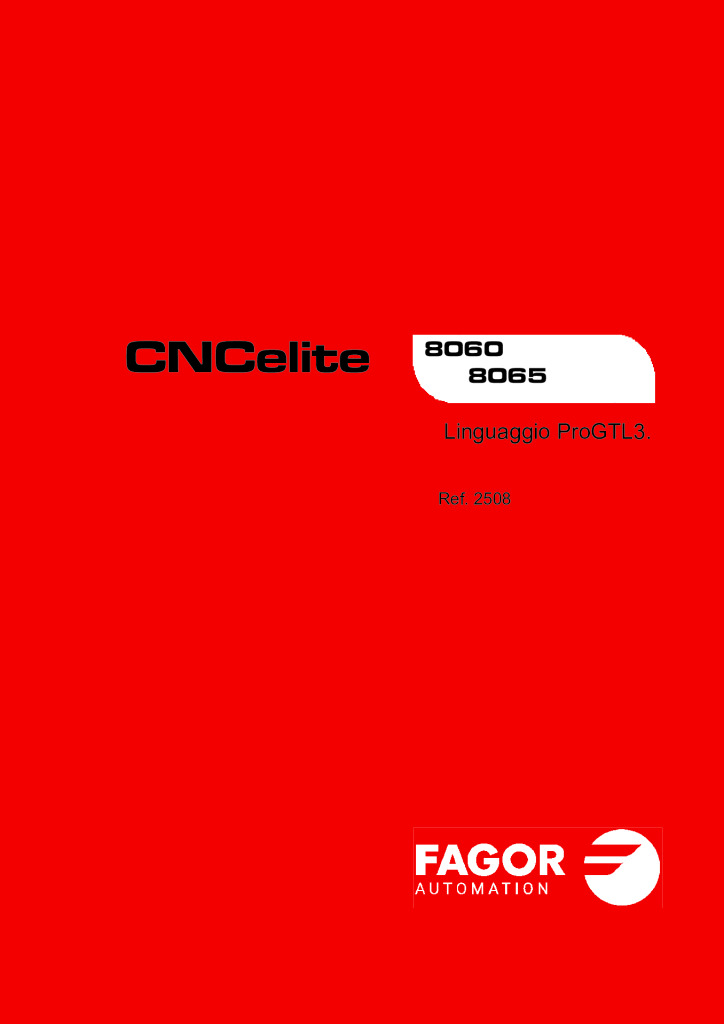 CNCelite 8060/8065 ProGTL3 language.