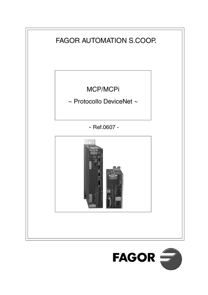 MCP/MCPi. DeviceNet protocol