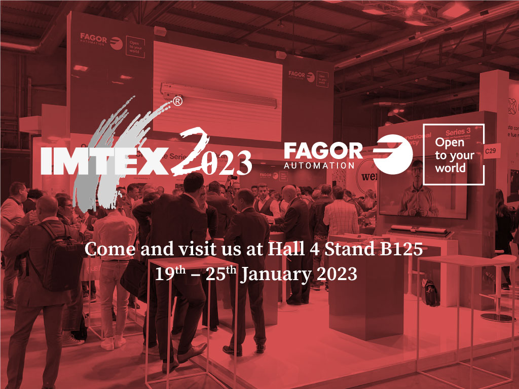 Fagor Automation will kick off the 2023 trade show season with participation at IMTEX — Imtex portada