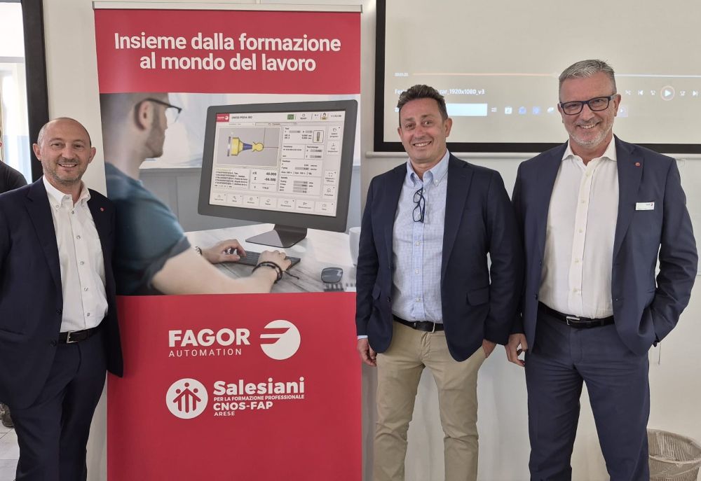 Fagor Automation Italia e CNOS-FAP Lombardia-Salesiani di Arese: formazione, innovazione e competenze per il futuro 1 salesiani rollup web 1